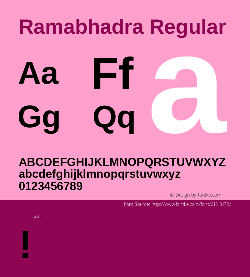 Ramabhadra Regular 图片样张