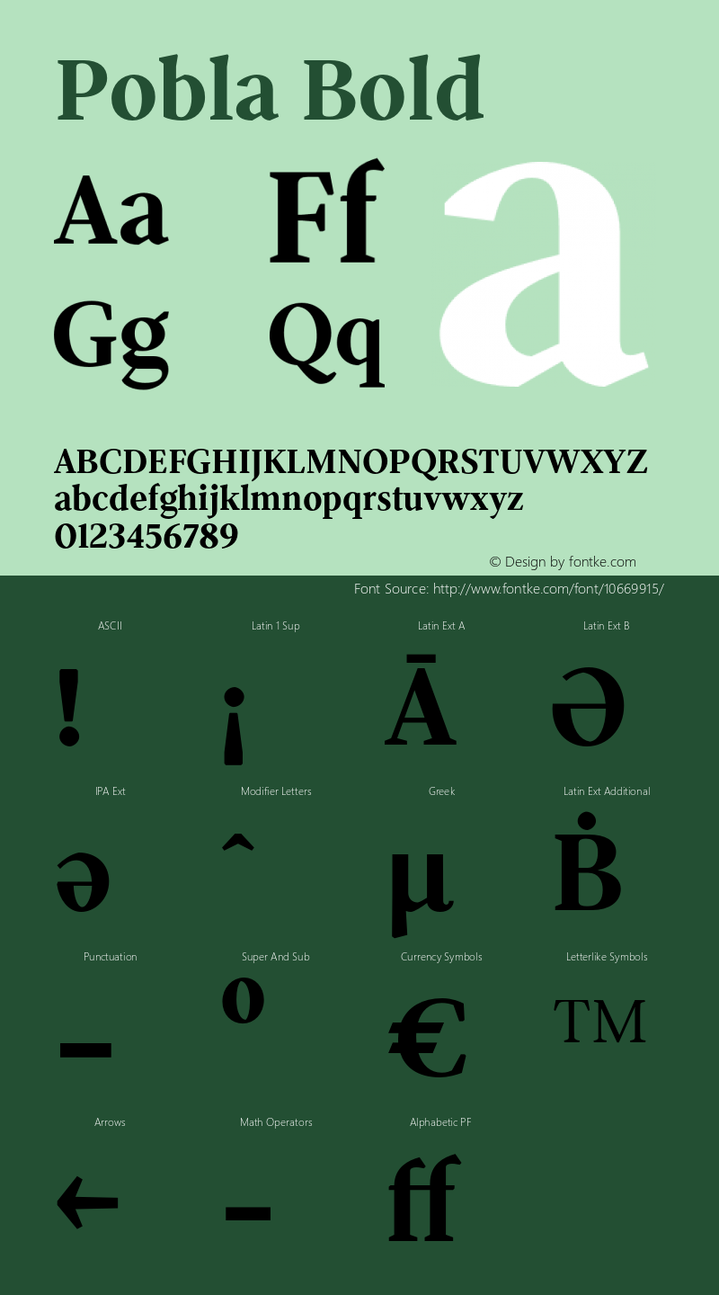 Pobla Bold Version 1.000;com.myfonts.easy.tipo-pepel.pobla.bold.wfkit2.version.4ngb图片样张