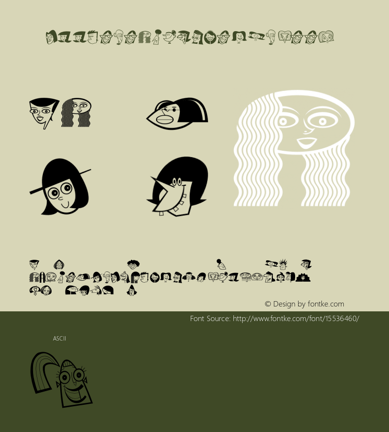 LittleheadsWomenThree ☞ Version 1.000;com.myfonts.easy.sideshow.littleheads.women-three.wfkit2.version.44j6图片样张