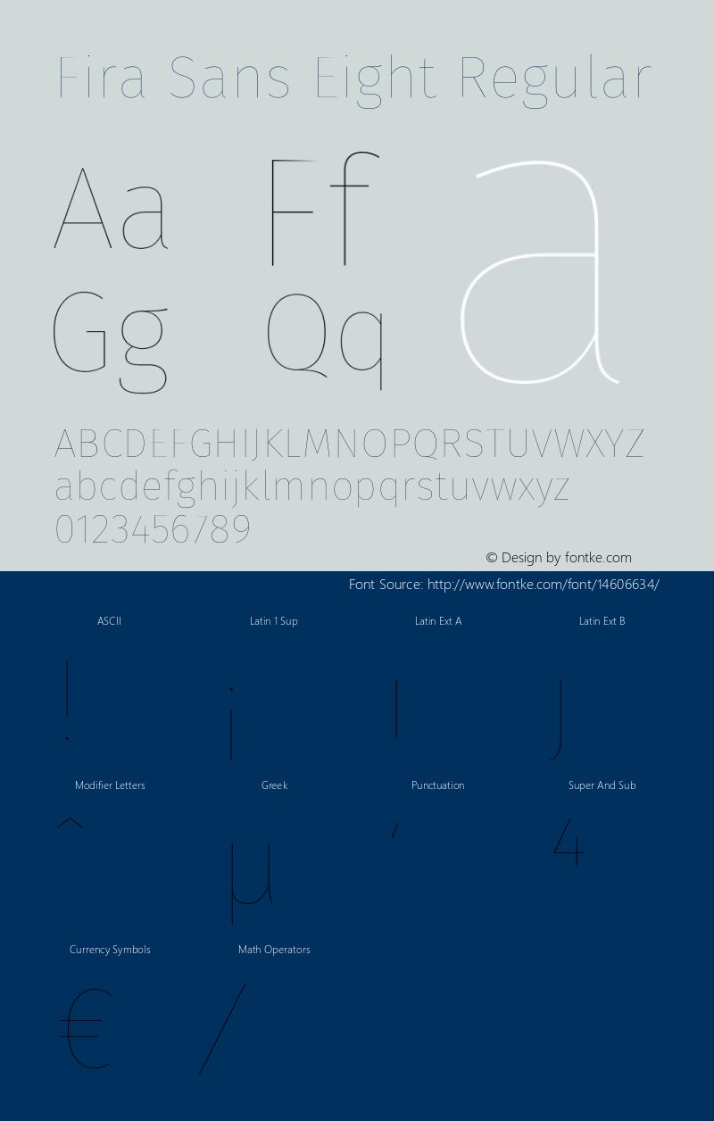 Fira Sans Eight Regular Version 3.111图片样张