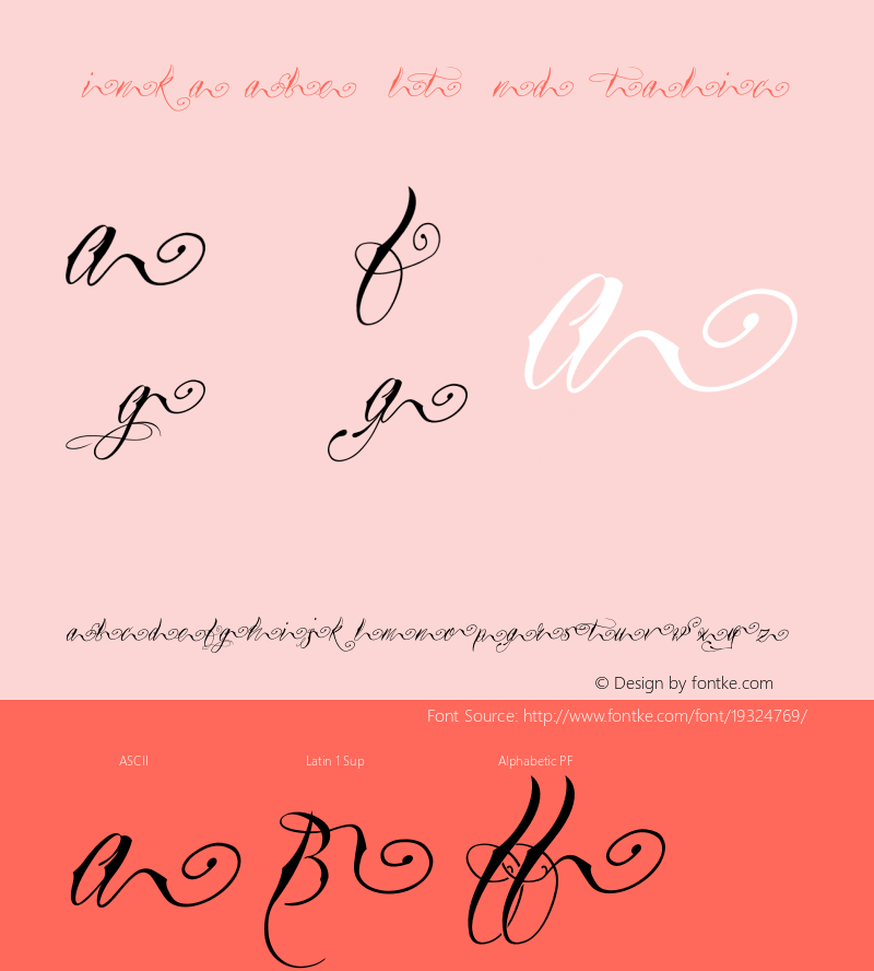 TinkaBabe-AltEndItalic Version 1.000图片样张