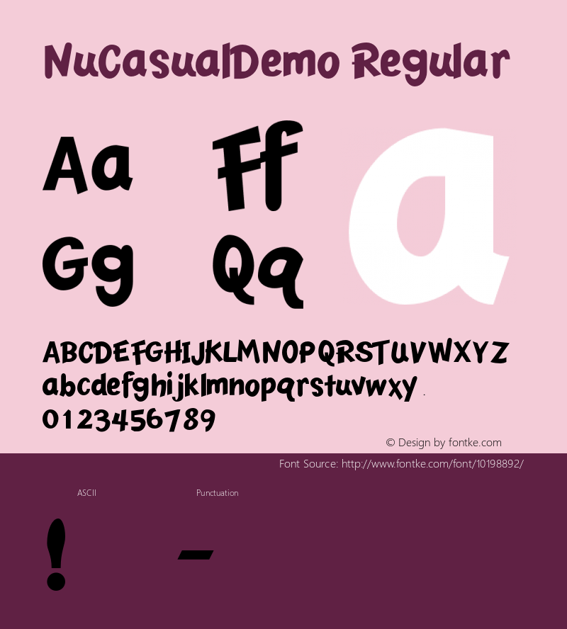 NuCasualDemo Regular 001.000图片样张