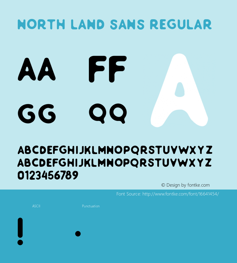 North Land Sans Regular Version 1.000图片样张