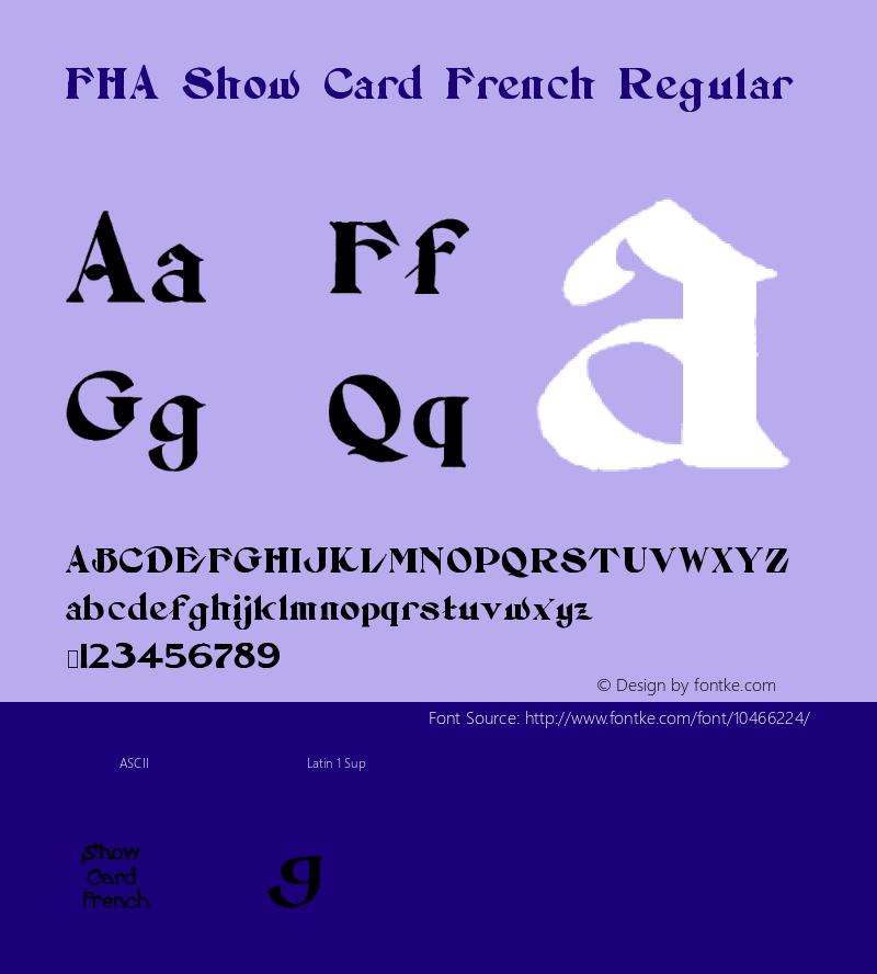 FHA Show Card French Regular Version 2.00 September 29, 2010图片样张
