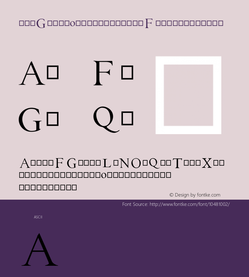 EB Garamond Initials Fill2 Regular Version 0.015b图片样张