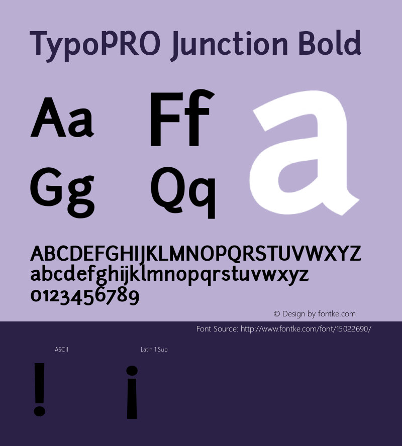 TypoPRO Junction Bold Version 001.001图片样张