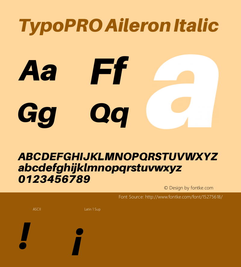 TypoPRO Aileron Italic Version 1.102;PS 001.102;hotconv 1.0.70;makeotf.lib2.5.58329图片样张