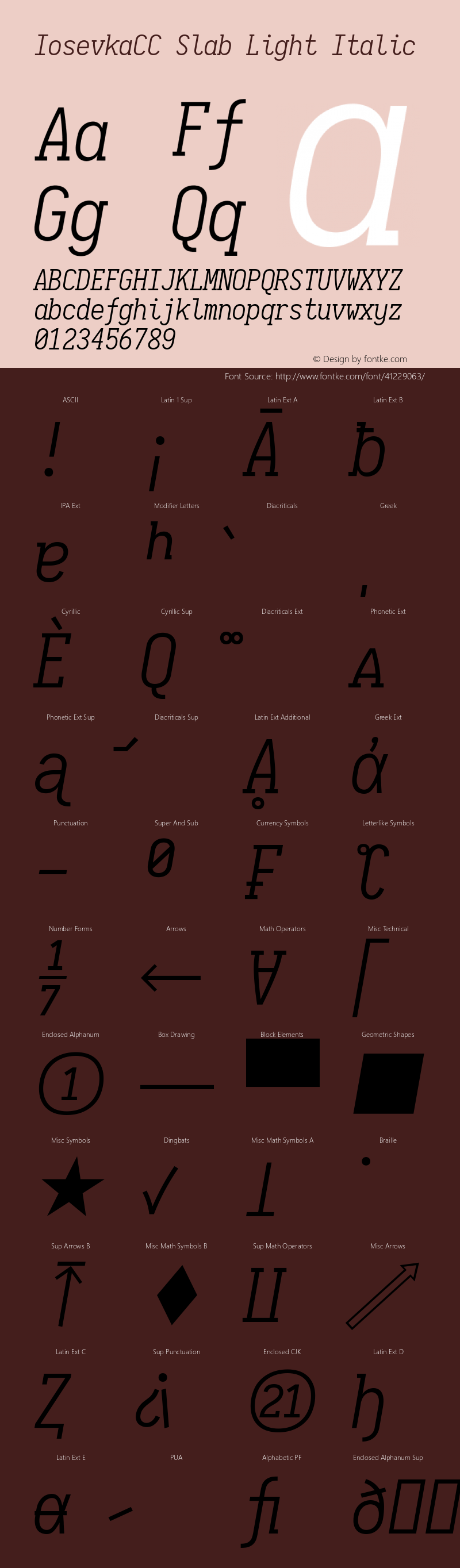 IosevkaCC Slab Light Italic 2.3.1图片样张