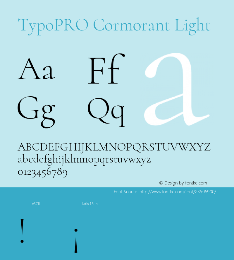 TypoPRO Cormorant Light Version 3.003图片样张