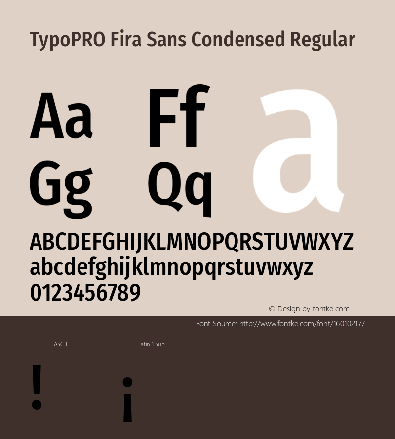 TypoPRO Fira Sans Condensed Regular Version 4.202;PS 004.202;hotconv 1.0.88;makeotf.lib2.5.64775图片样张