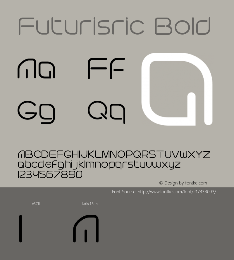 Futurisric Bold Version 1.003;Fontself Maker 2.0.4图片样张
