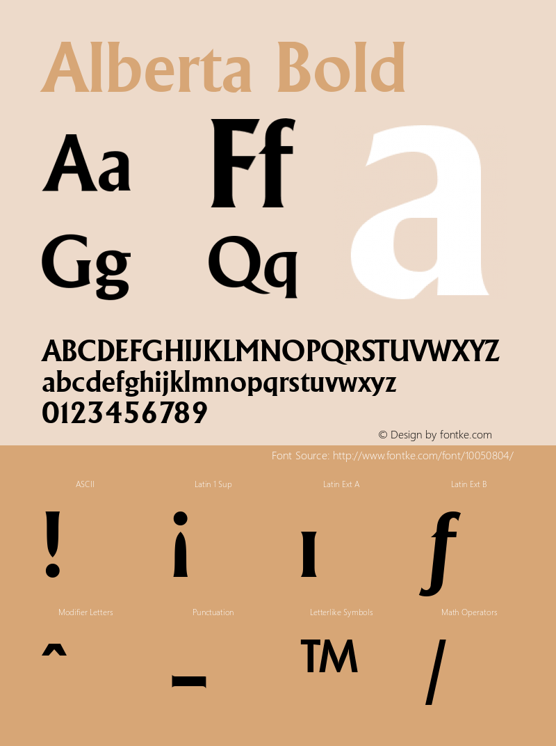 Alberta Bold The WSI-Fonts Professional Collection图片样张