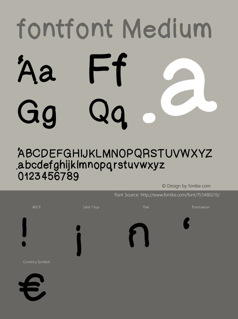 fontfont Version 001.000图片样张