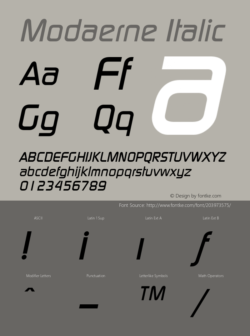 Modaerne Italic Weatherly Systems, Inc.  6/12/95图片样张