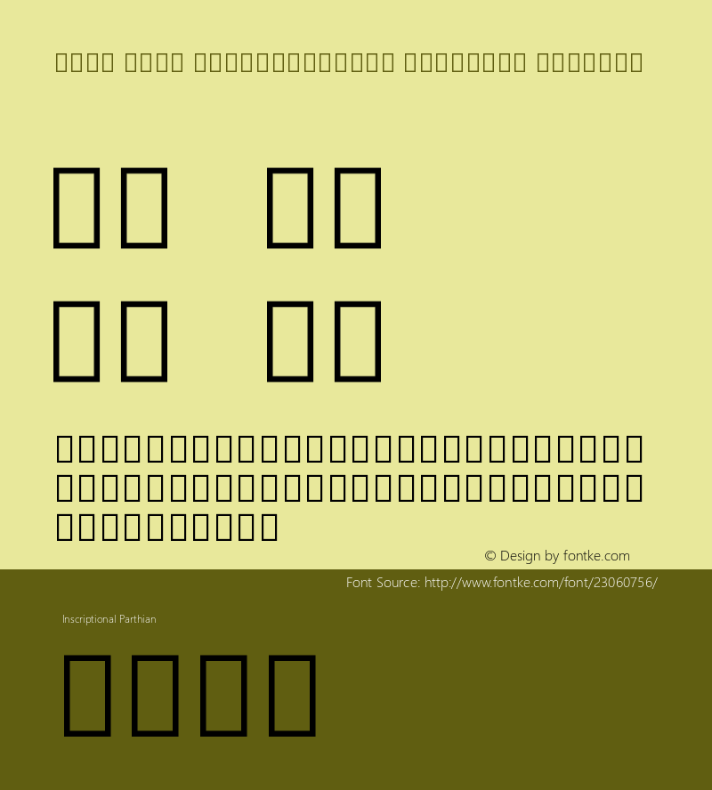 Noto Sans Inscriptional Parthian Version 1.900图片样张