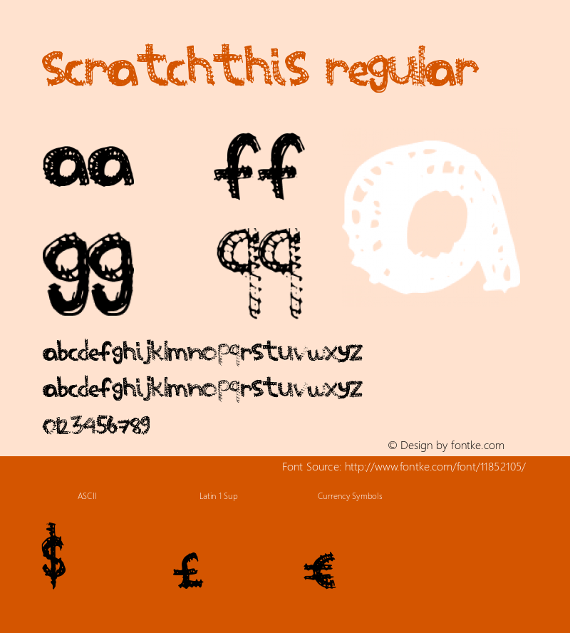 ScratchThis Regular Version 1.00 November 27, 2012, initial release图片样张