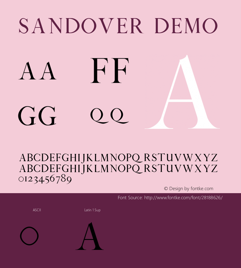 Sandover Demo Version 1.002;Fontself Maker 3.0.1图片样张