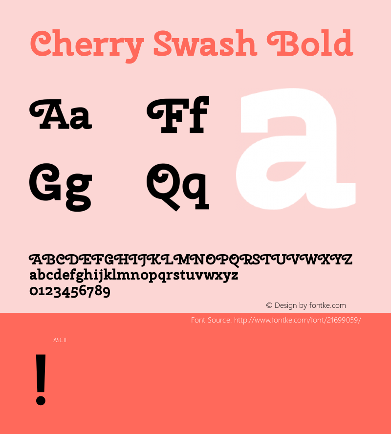 Cherry Swash Bold 图片样张