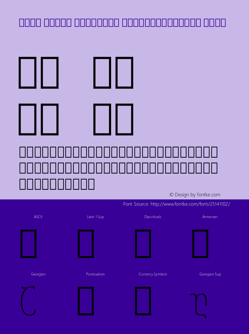 Noto Serif Georgian ExtraCondensed Thin Version 2.000图片样张