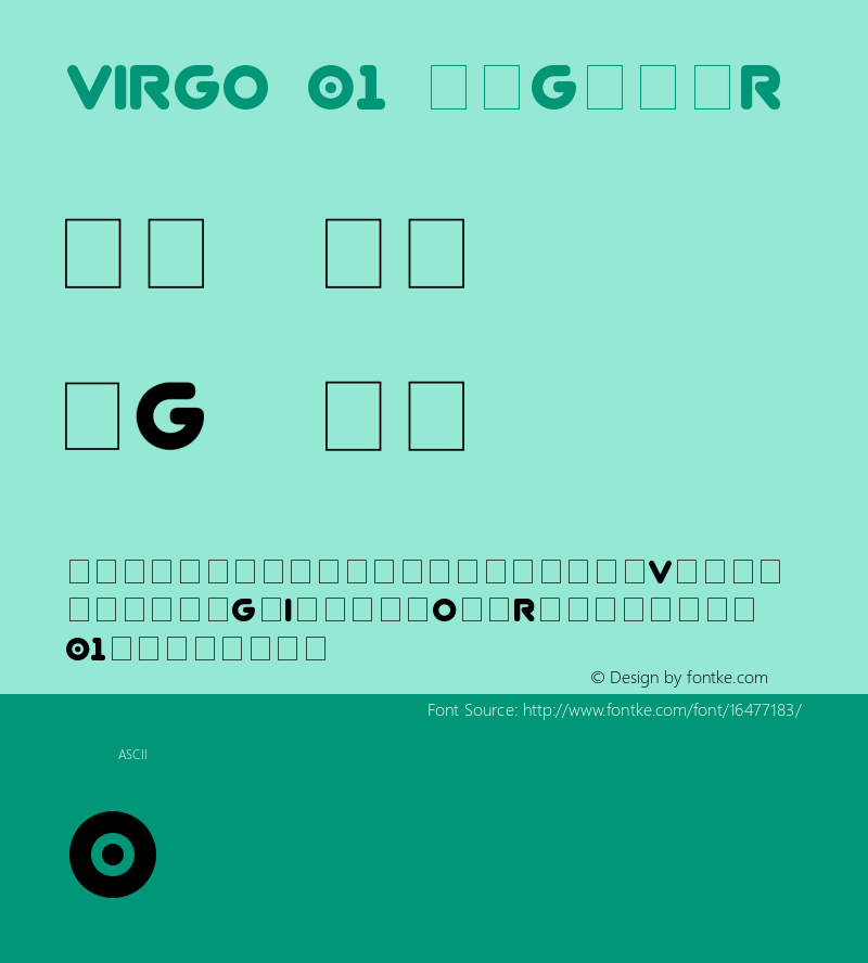 Virgo 01 Regular Updated May 2007图片样张