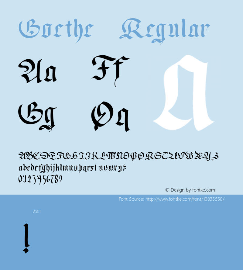 Goethe Regular 04-24-93图片样张