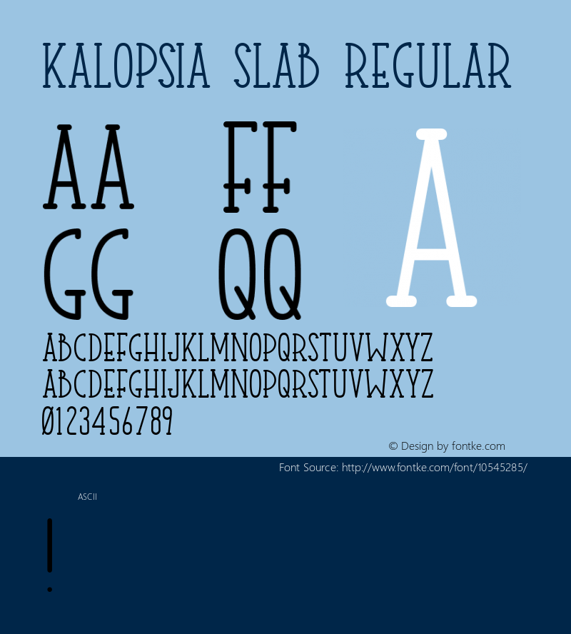 Kalopsia Slab Regular Version 001.000图片样张