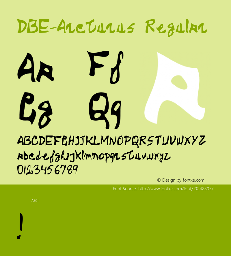 DBE-Arcturus Regular Version 1.000图片样张