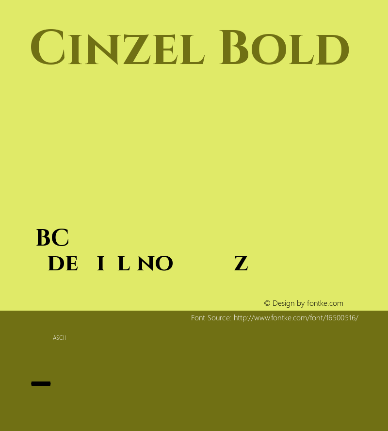 Cinzel Bold Version 1.001;PS 001.001;hotconv 1.0.56;makeotf.lib2.0.21325图片样张