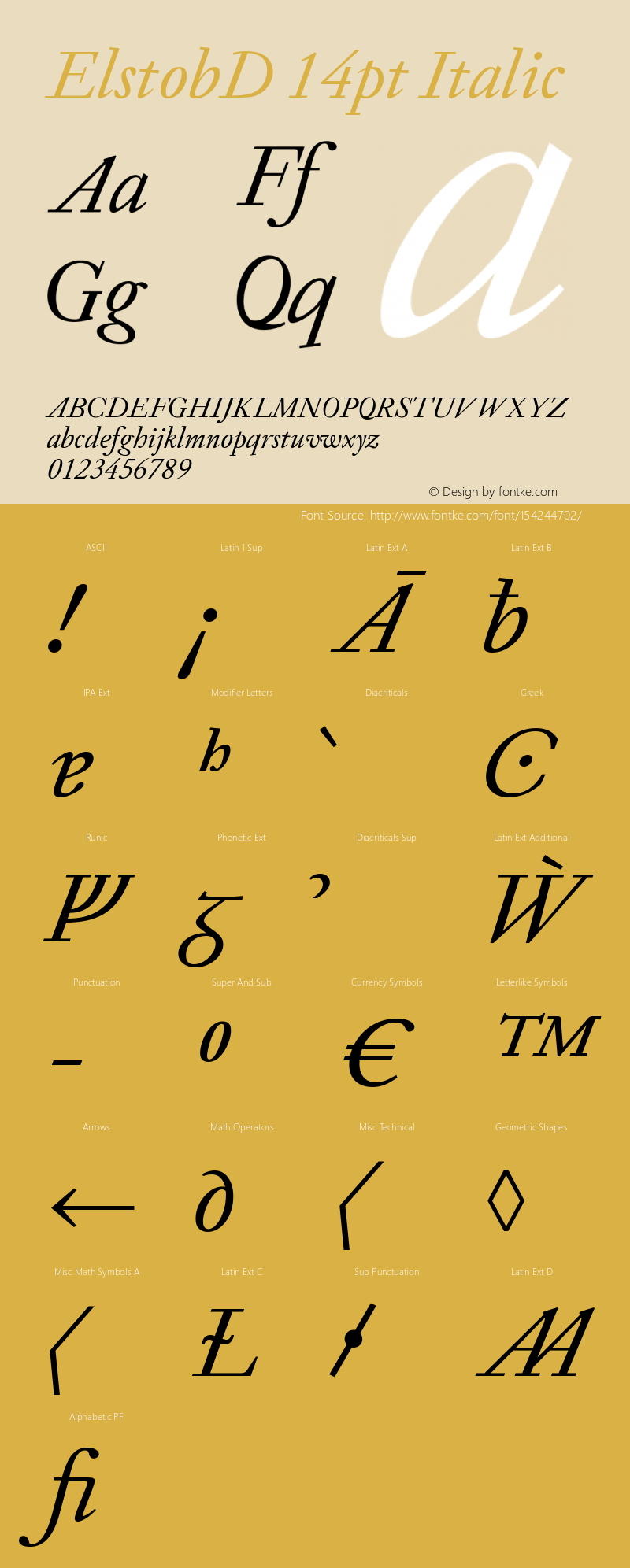 ElstobD 14pt Italic Version 1.013; ttfautohint (v1.8.3)图片样张