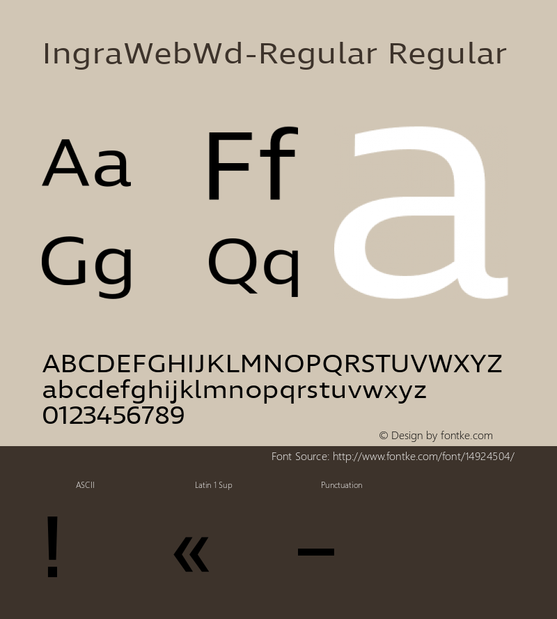 IngraWebWd-Regular Regular Version 1.001;PS 001.001;hotconv 1.0.70;makeotf.lib2.5.58329图片样张