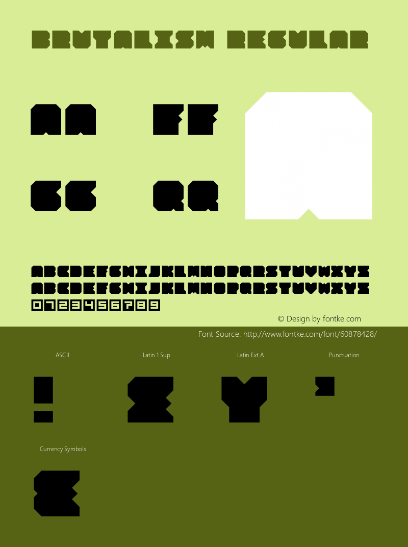 Brutalism Version 1.001;Fontself Maker 3.5.1图片样张