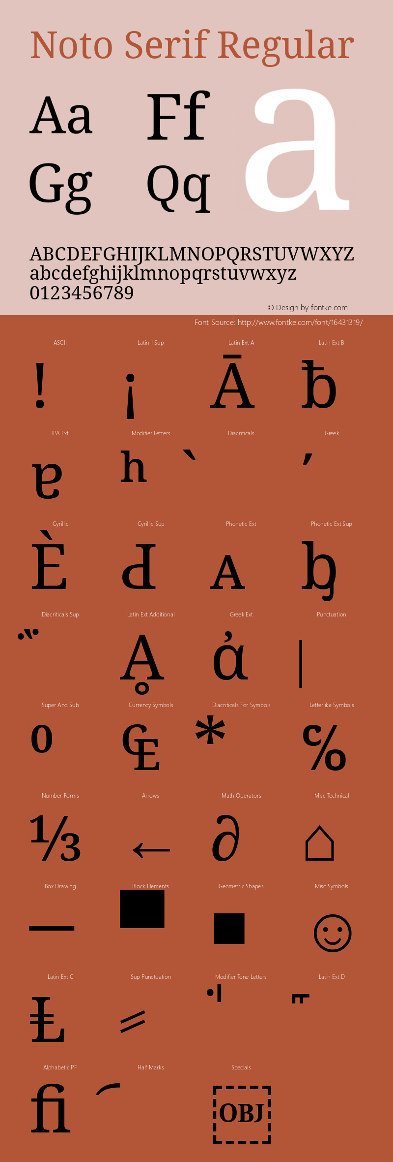 Noto Serif Regular Version 1.03图片样张