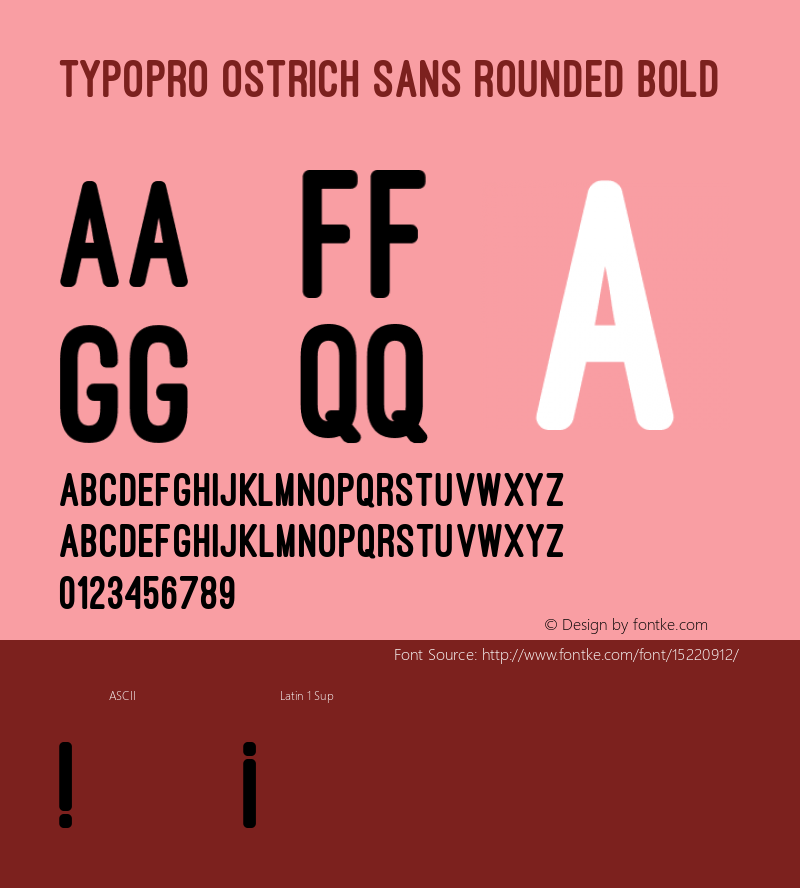 TypoPRO Ostrich Sans Rounded Bold Version 1.002图片样张