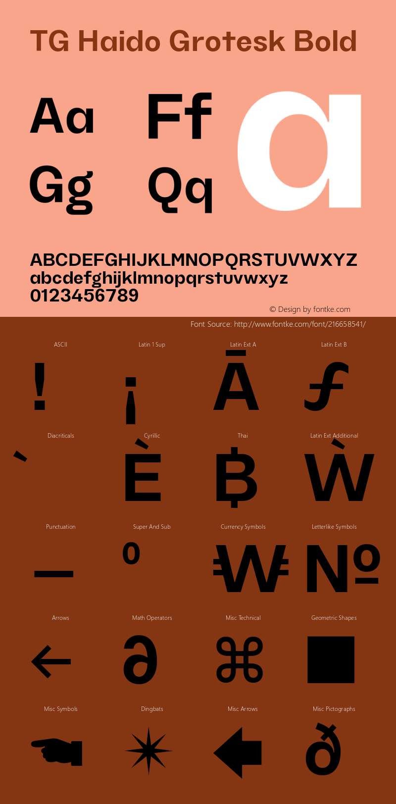 TG Haido Grotesk Bold Version 1.000图片样张