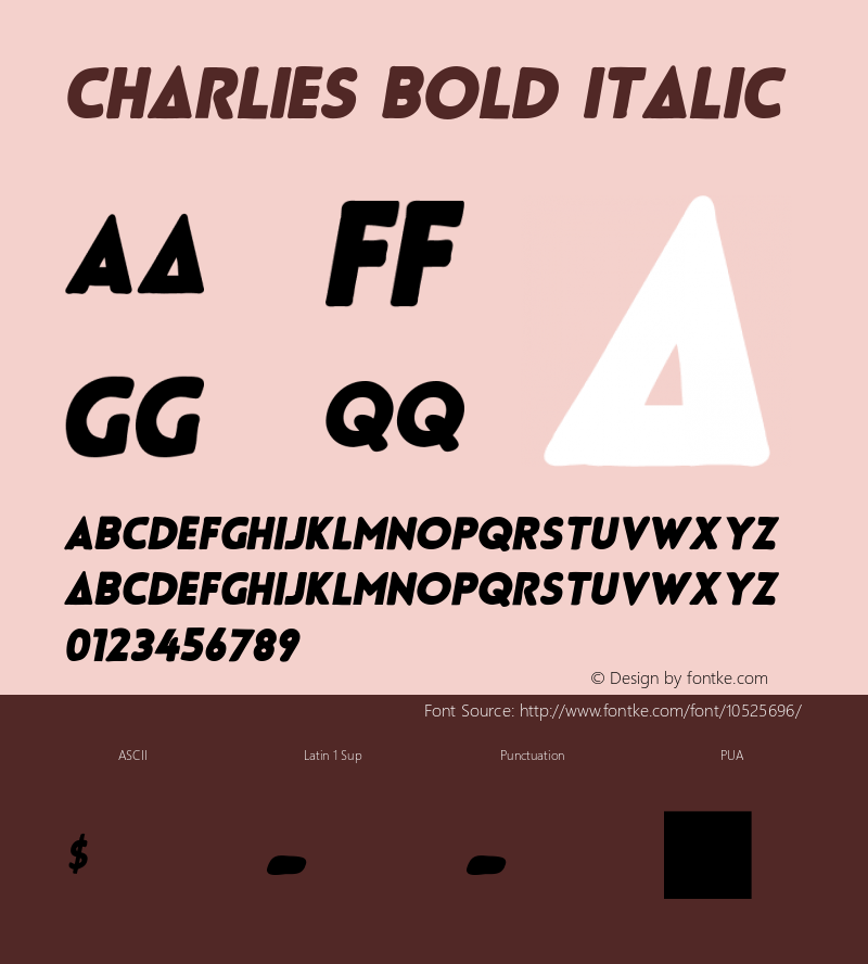 Charlies Bold Italic Version 1.001;PS 001.001;hotconv 1.0.70;makeotf.lib2.5.58329图片样张