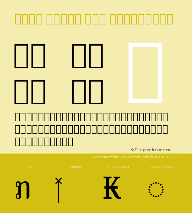 Noto Serif Lao Condensed Version 2.000; ttfautohint (v1.8.3) -l 8 -r 50 -G 200 -x 14 -D lao -f none -a qsq -X 