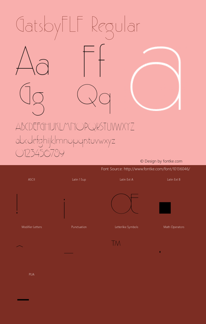 GatsbyFLF Regular 1.0图片样张