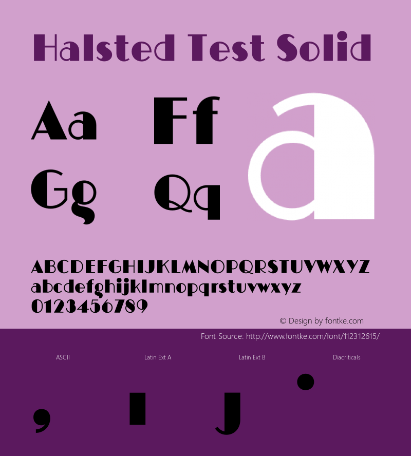 Halsted Test Solid Version 1.000;PS 001.000;hotconv 1.0.88;makeotf.lib2.5.64775图片样张