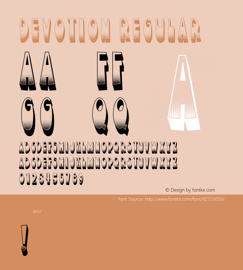 Devotion Regular Version 1.000图片样张