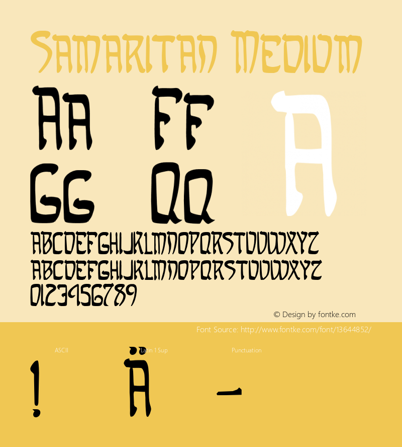 Samaritan Medium 001.000图片样张