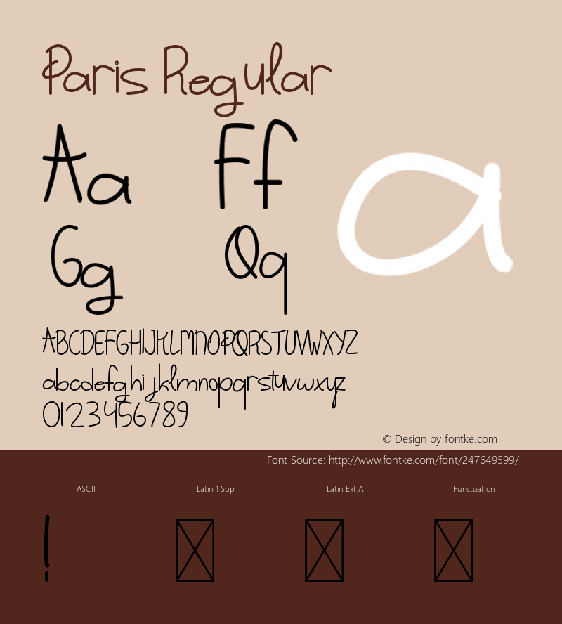 Paris Version 1.003;Fontself Maker 3.5.7图片样张