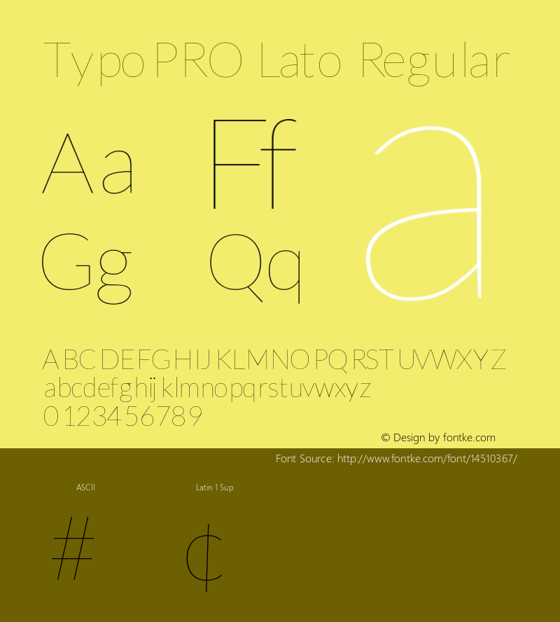 TypoPRO Lato Regular Version 1.105; Western+Polish opensource图片样张