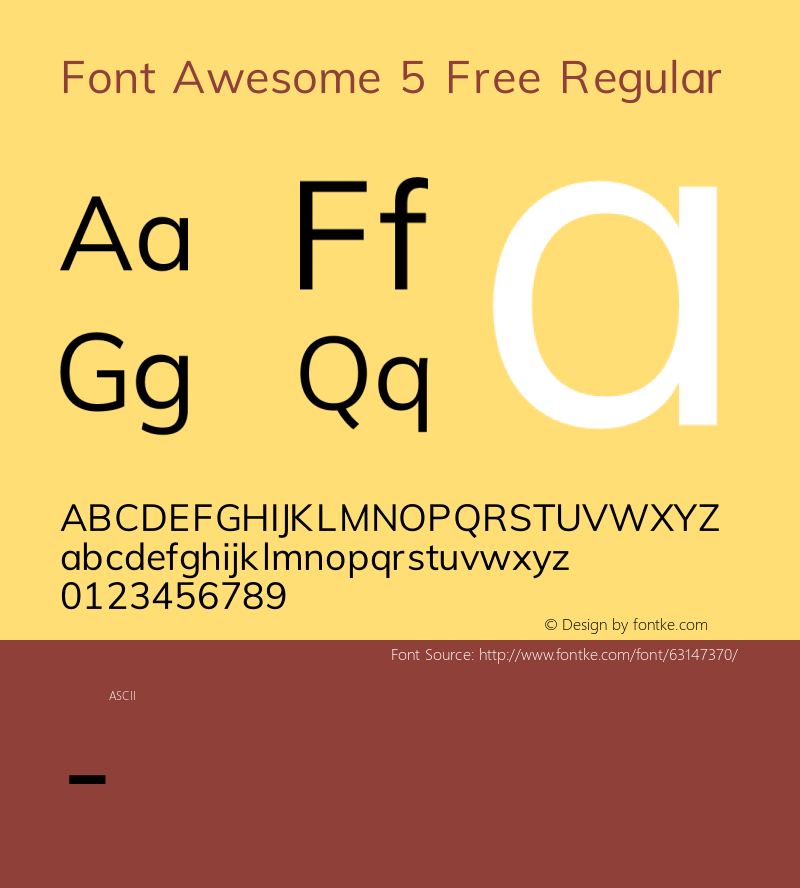 Font Awesome 5 Free Regular 329.984 (Font Awesome version: 5.9.0)图片样张