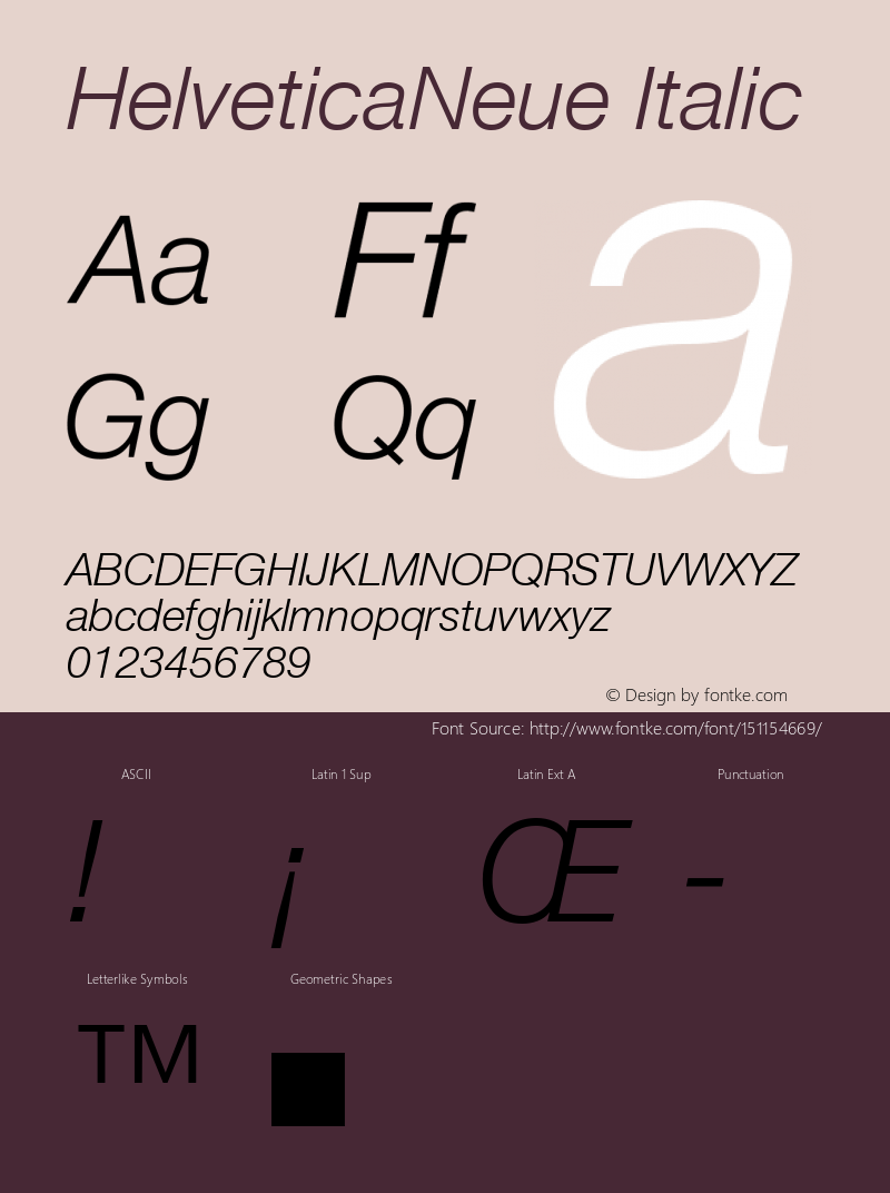 HelveticaNeue Italic Altsys Metamorphosis:29-08-1996图片样张