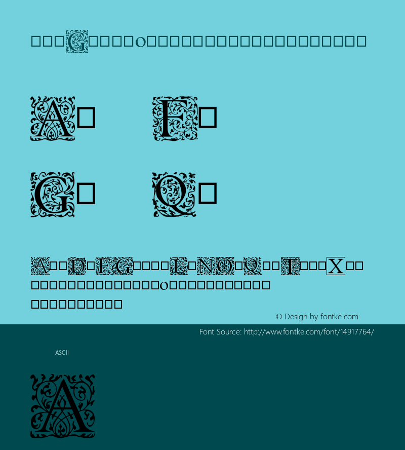 EB Garamond Initials Regular Version 0.015d图片样张