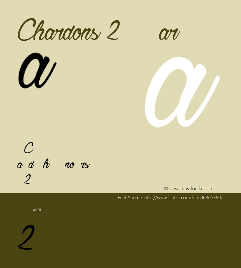 Chardons 2 Regular Version 001.000图片样张