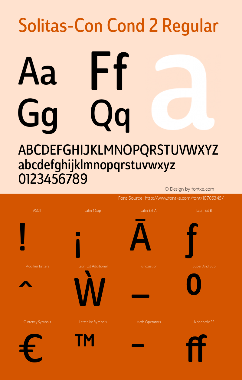 Solitas-Con Cond 2 Regular 1.000;com.myfonts.easy.insigne.solitas.con-regular.wfkit2.version.4oe7图片样张