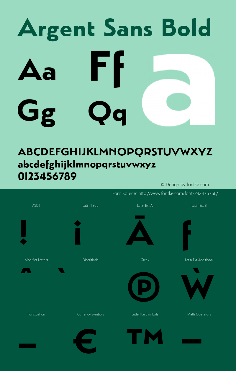 Argent Sans Bold Version 3.000;PS 003.000;hotconv 1.0.88;makeotf.lib2.5.64775图片样张