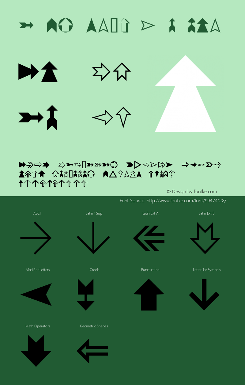 Geometric W95 Arrows Version 4.10图片样张