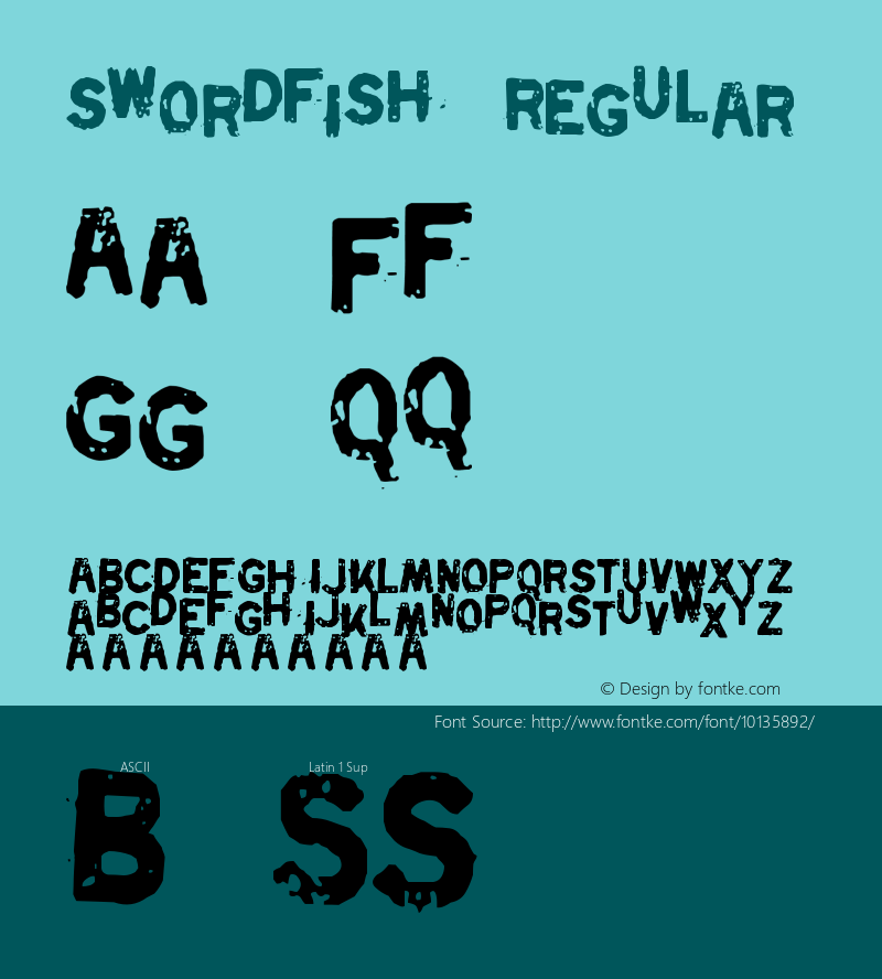 Swordfish Regular Unknown图片样张